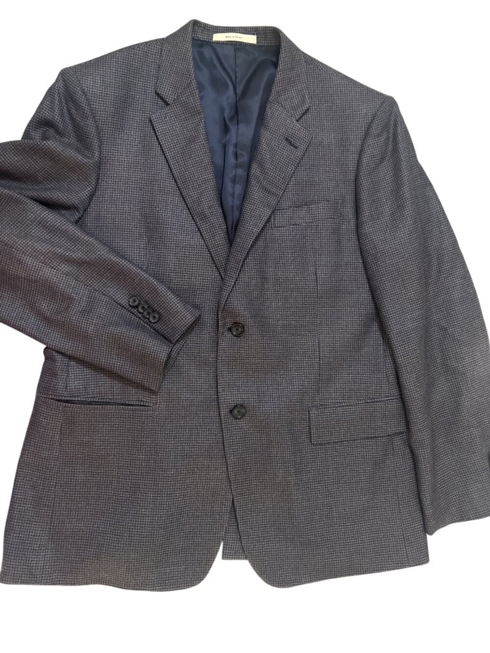 John W. Nordstrom Men’s Silk Wool Blend Sport Coat Blazer Gray Check 42R Jacket